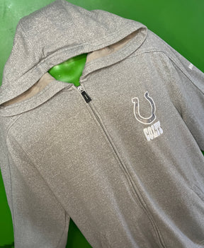 NFL Indianapolis Colts NFL On Field Reebok Grey Full Zip Hoodie Men's X-Large