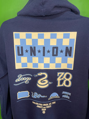 MLS Philadelphia Union Blue Pullover Hoodie Men's Medium
