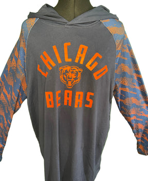 NFL Chicago Bears Long Sleeve Hooded T-Shirt Men's Large