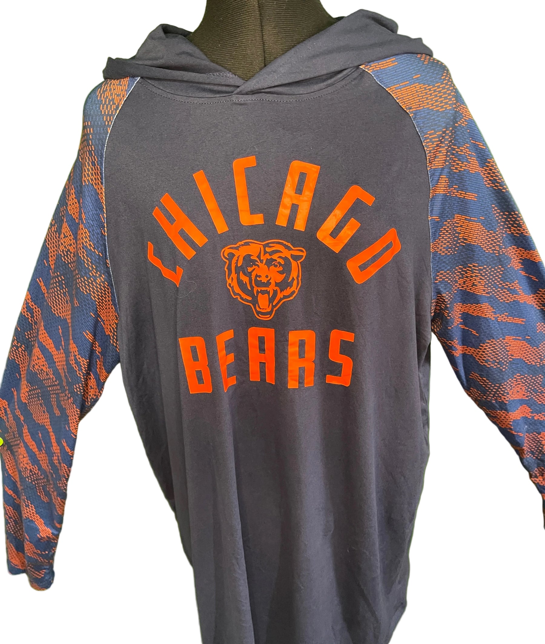 NFL Chicago Bears Long Sleeve Hooded T-Shirt Men's Large