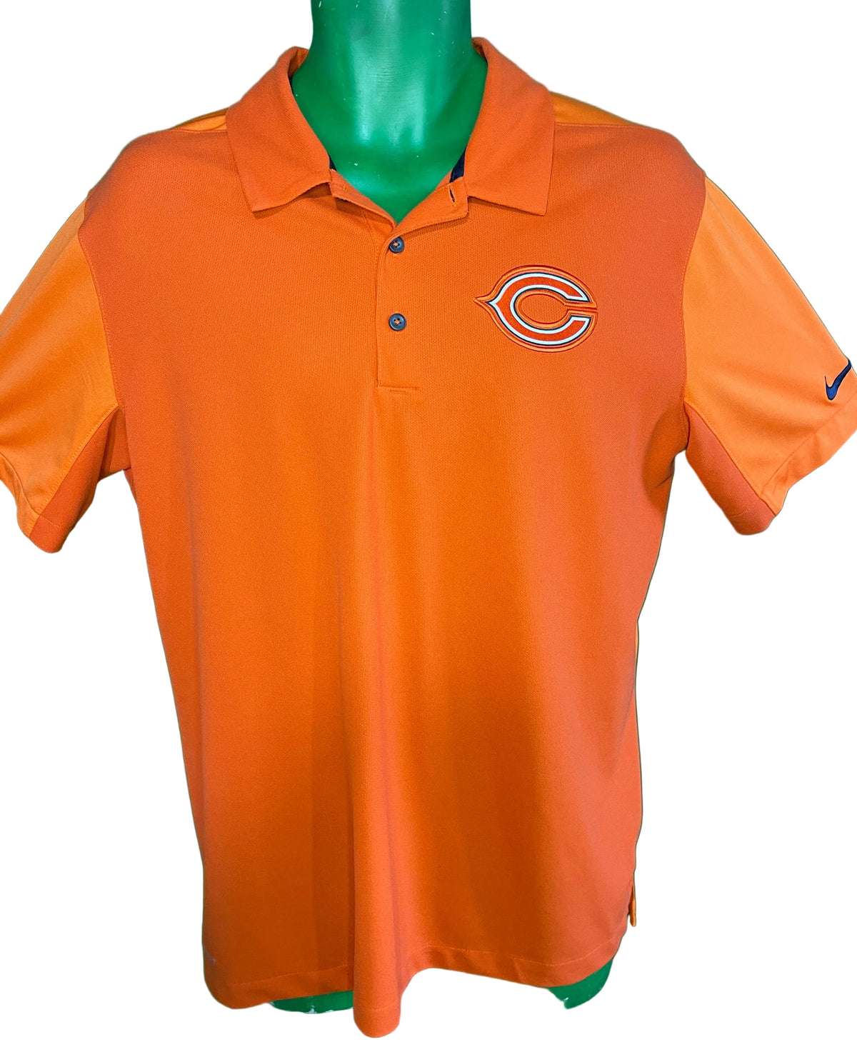 NFL Chicago Bears Dri-Fit Golf Polo Shirt Men's Large