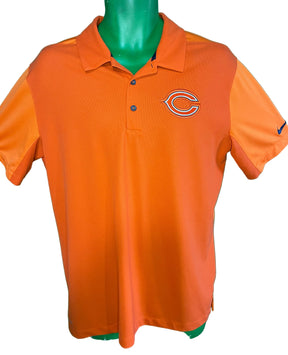 NFL Chicago Bears Dri-Fit Golf Polo Shirt Men's Large