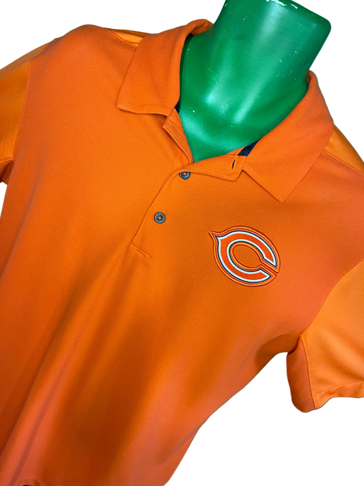 NFL Chicago Bears Dri-Fit Golf Polo Shirt Men's Large