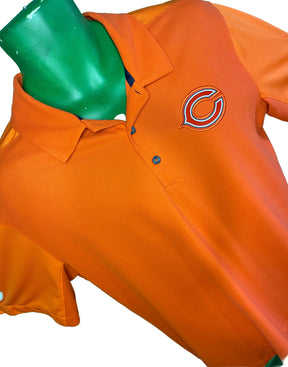 NFL Chicago Bears Dri-Fit Golf Polo Shirt Men's Large