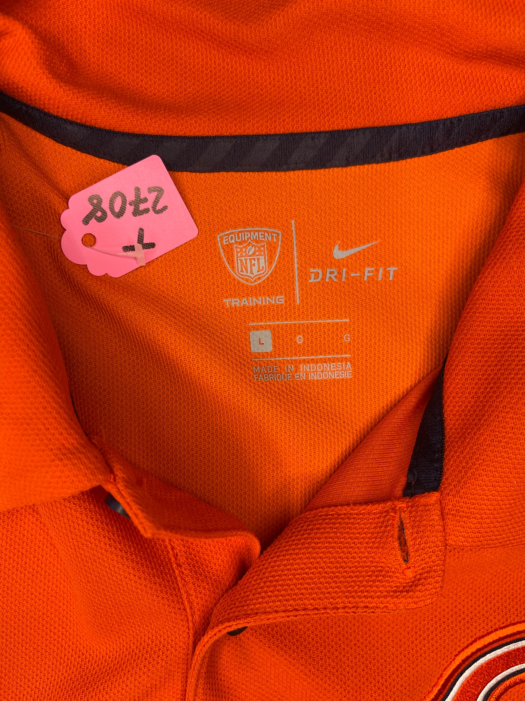 NFL Chicago Bears Dri-Fit Golf Polo Shirt Men's Large