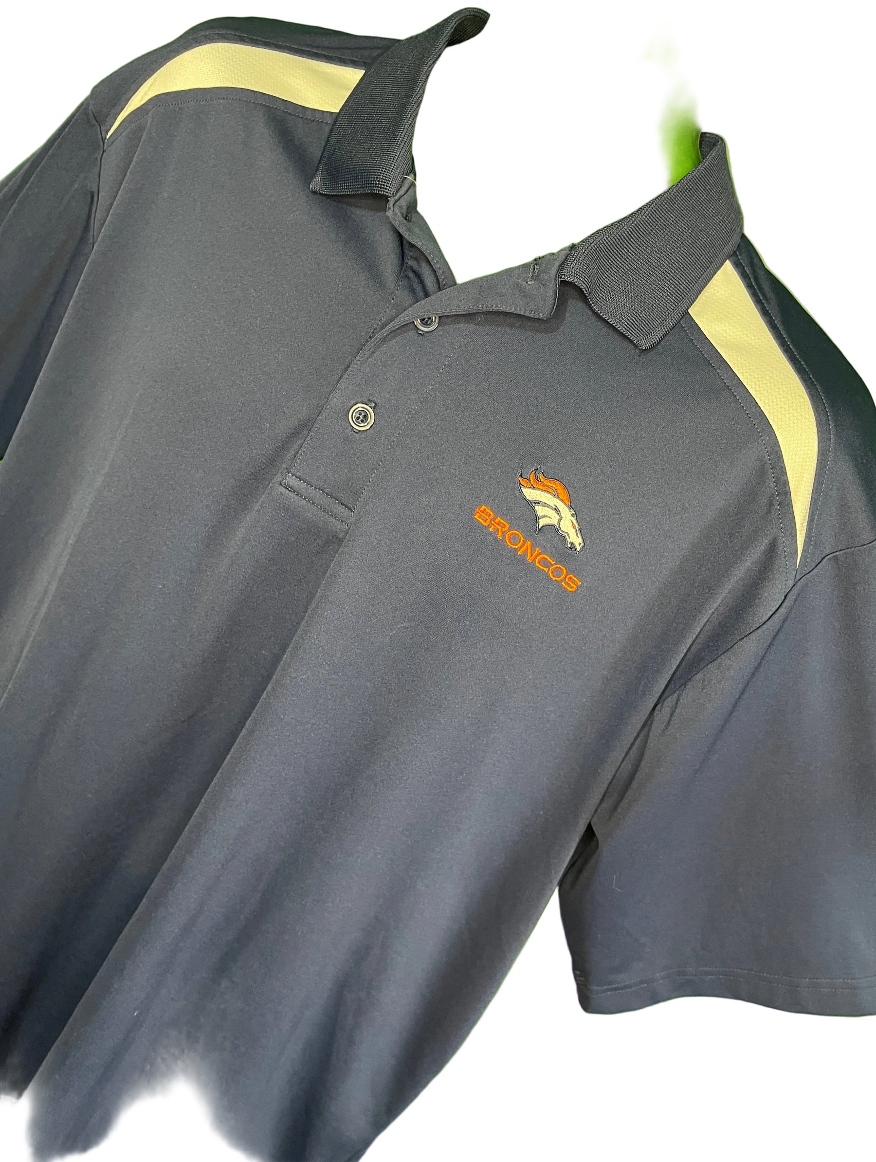 NFL Denver Broncos Collared Golf Polo Shirt Men's Large