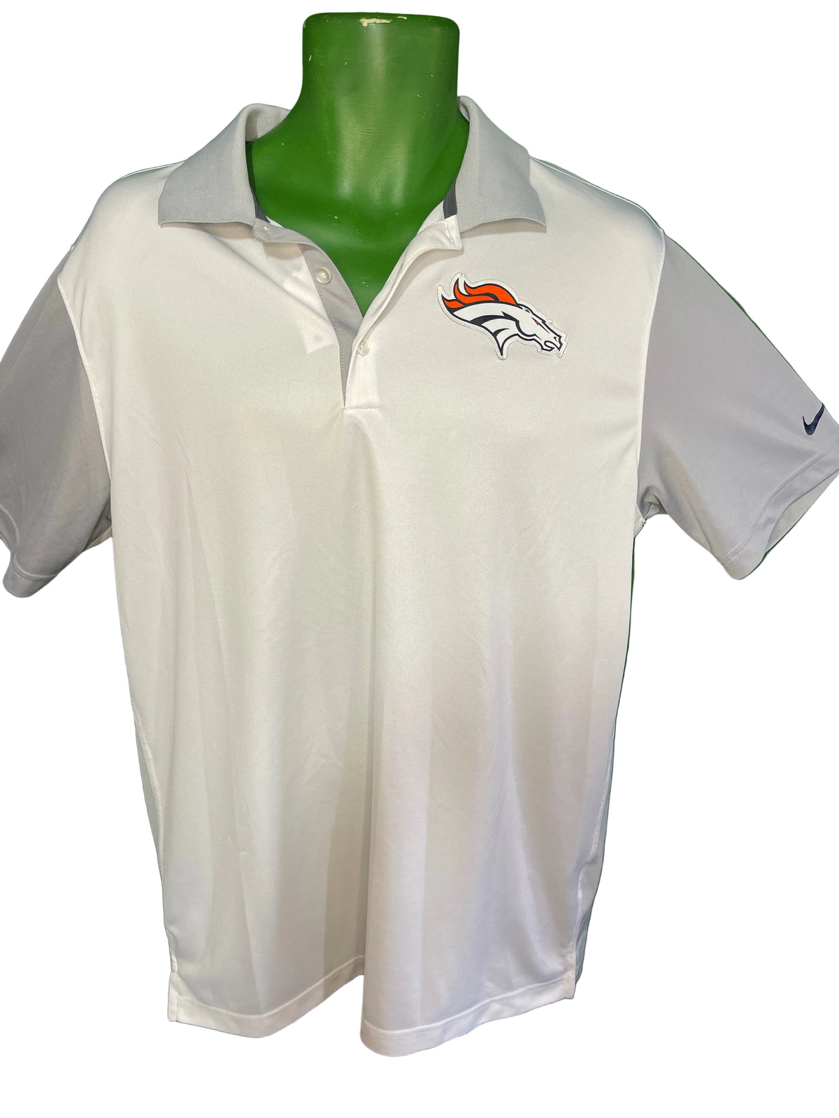 NFL Denver Broncos Collared Golf Polo Shirt Men's Large