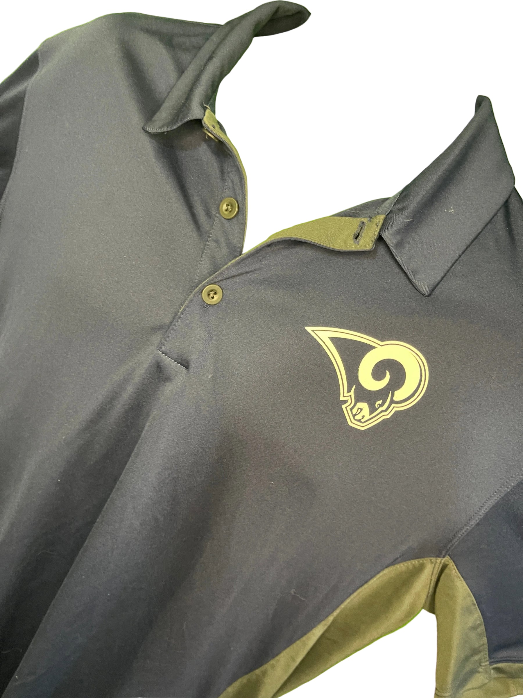 NFL Los Angeles Rams Dri-Fit Golf Polo Shirt Men's Large