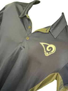 NFL Los Angeles Rams Dri-Fit Golf Polo Shirt Men's Large