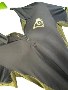 NFL Los Angeles Rams Dri-Fit Golf Polo Shirt Men's Large