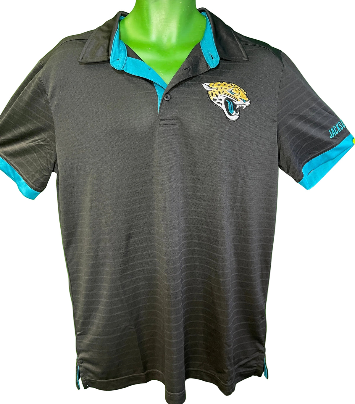 NFL Jacksonville Jaguars Black Polo Golf Shirt Men's Large NWOT