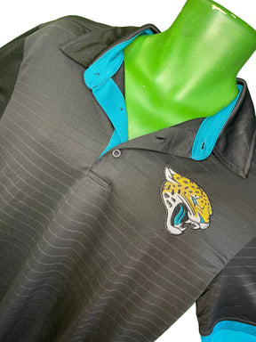 NFL Jacksonville Jaguars Black Polo Golf Shirt Men's Large NWOT