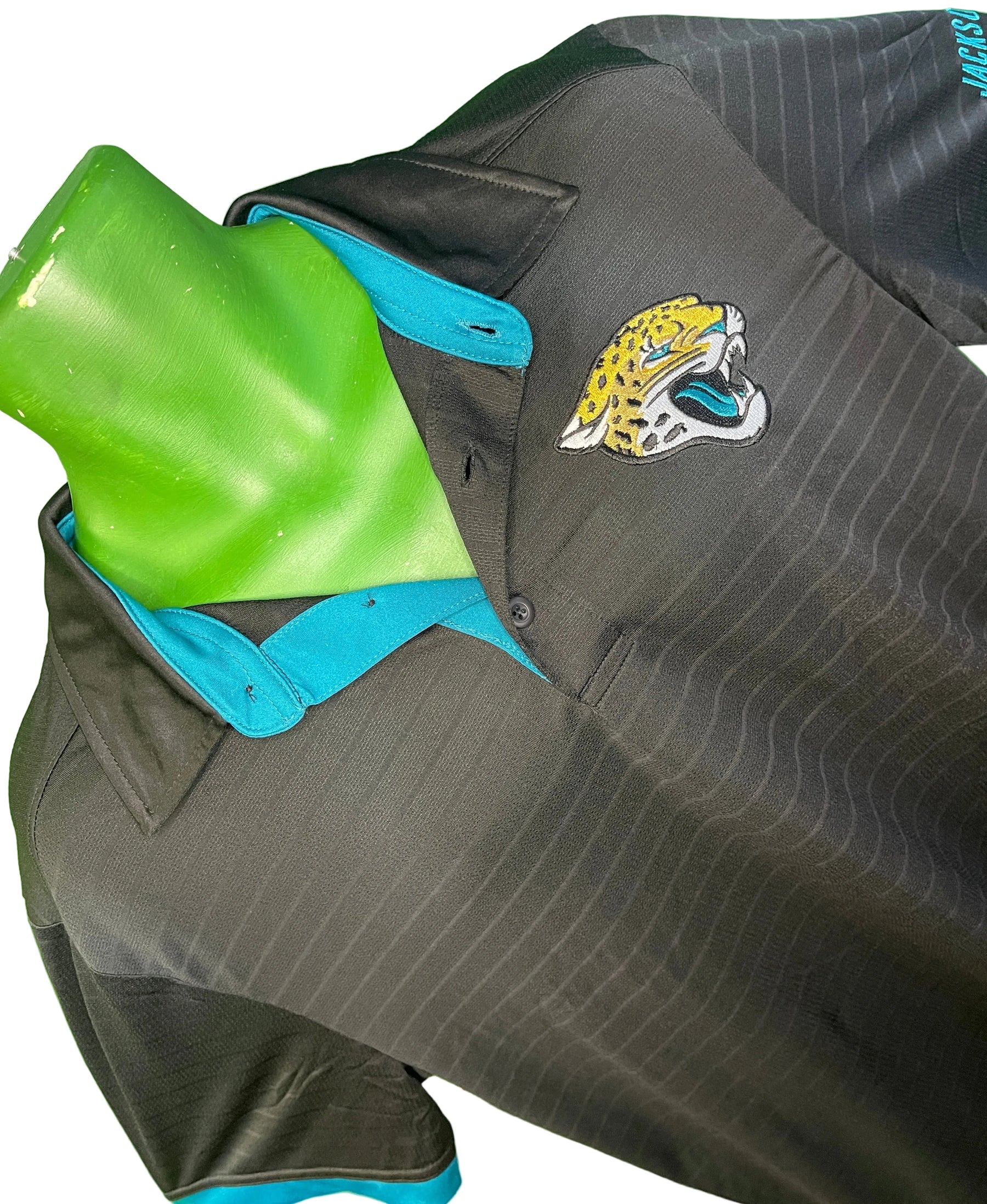 NFL Jacksonville Jaguars Black Polo Golf Shirt Men's Large NWOT