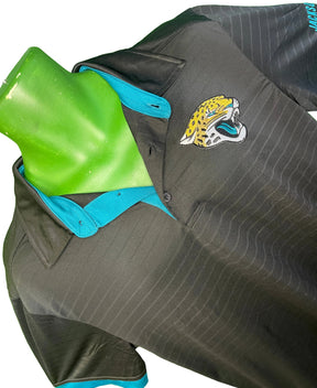 NFL Jacksonville Jaguars Black Polo Golf Shirt Men's Large NWOT