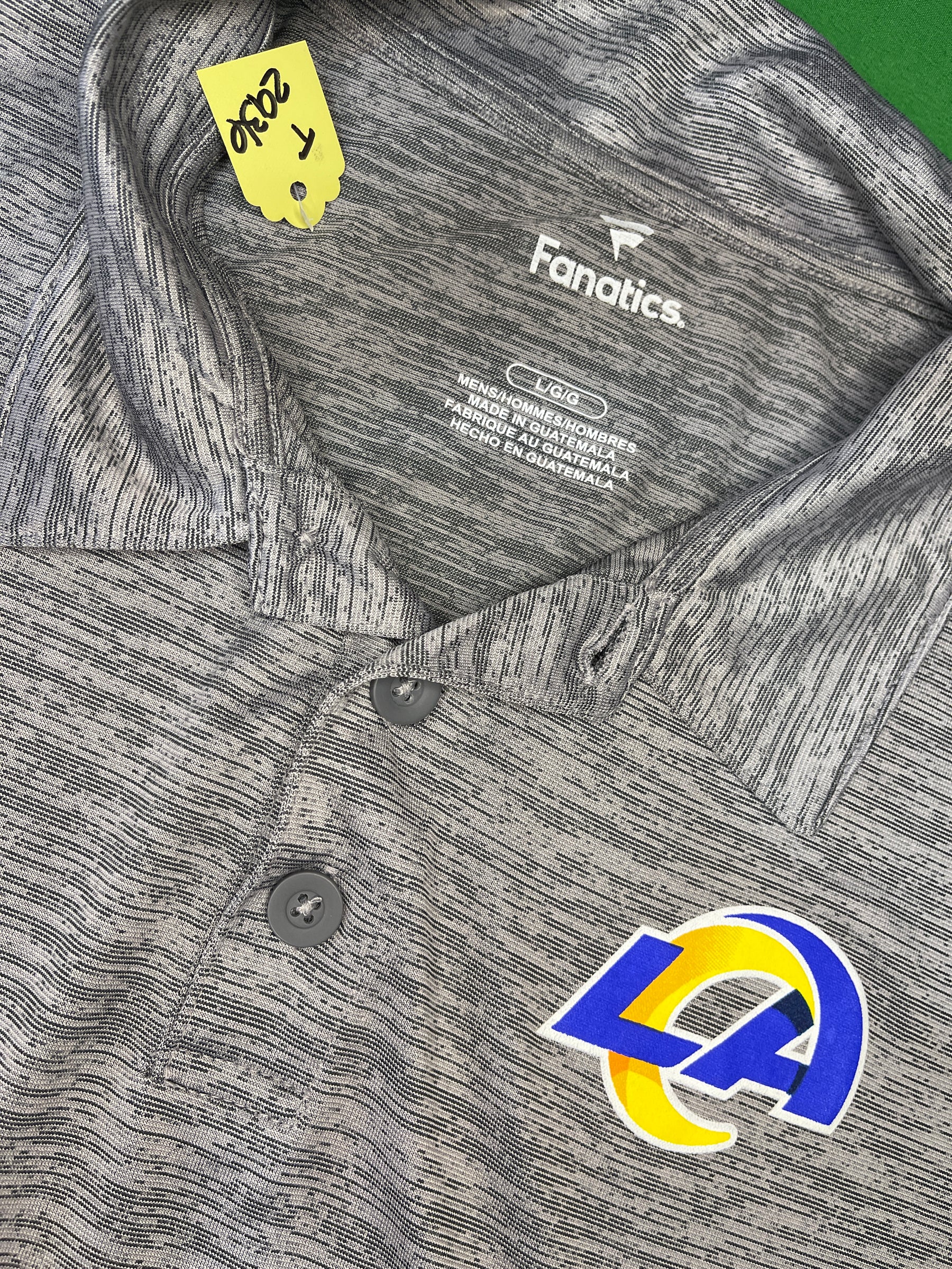 NFL Los Angeles Rams Fanatics Lightweight Golf Polo Shirt Men's Large