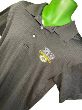 NFL Green Bay Packers Collared Super Bowl XLV Champions Golf Polo Men's Medium