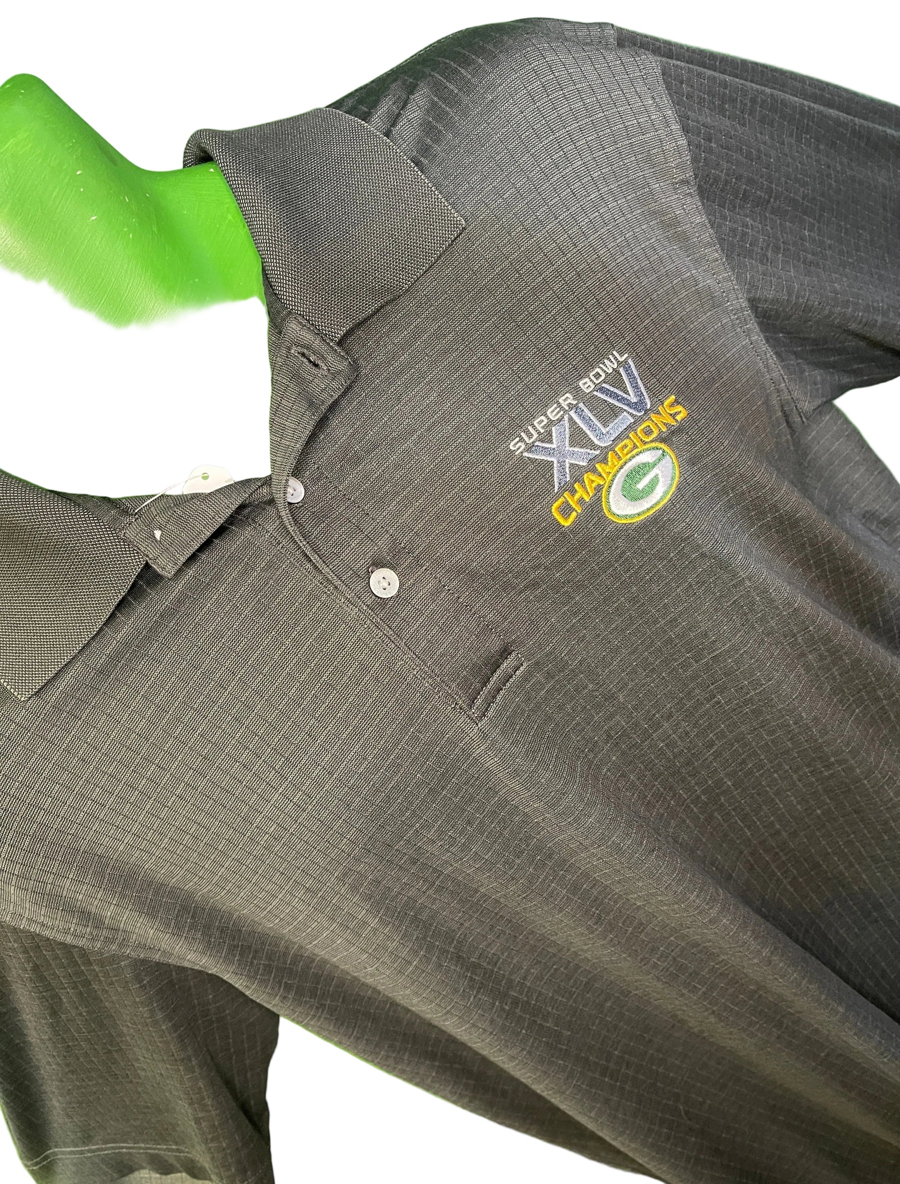 NFL Green Bay Packers Collared Super Bowl XLV Champions Golf Polo Men's Medium