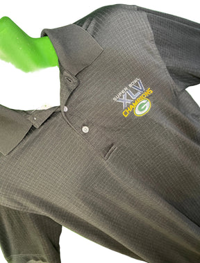 NFL Green Bay Packers Collared Super Bowl XLV Champions Golf Polo Men's Medium