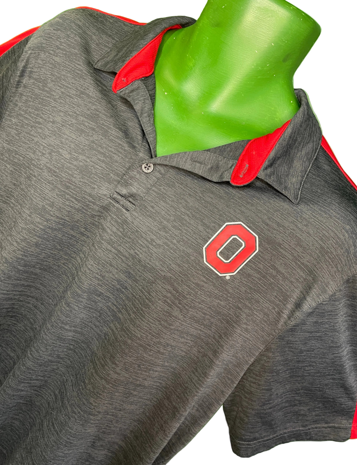 NCAA Ohio State Buckeyes Colour Blocked Polo Golf Shirt Men's X-Large