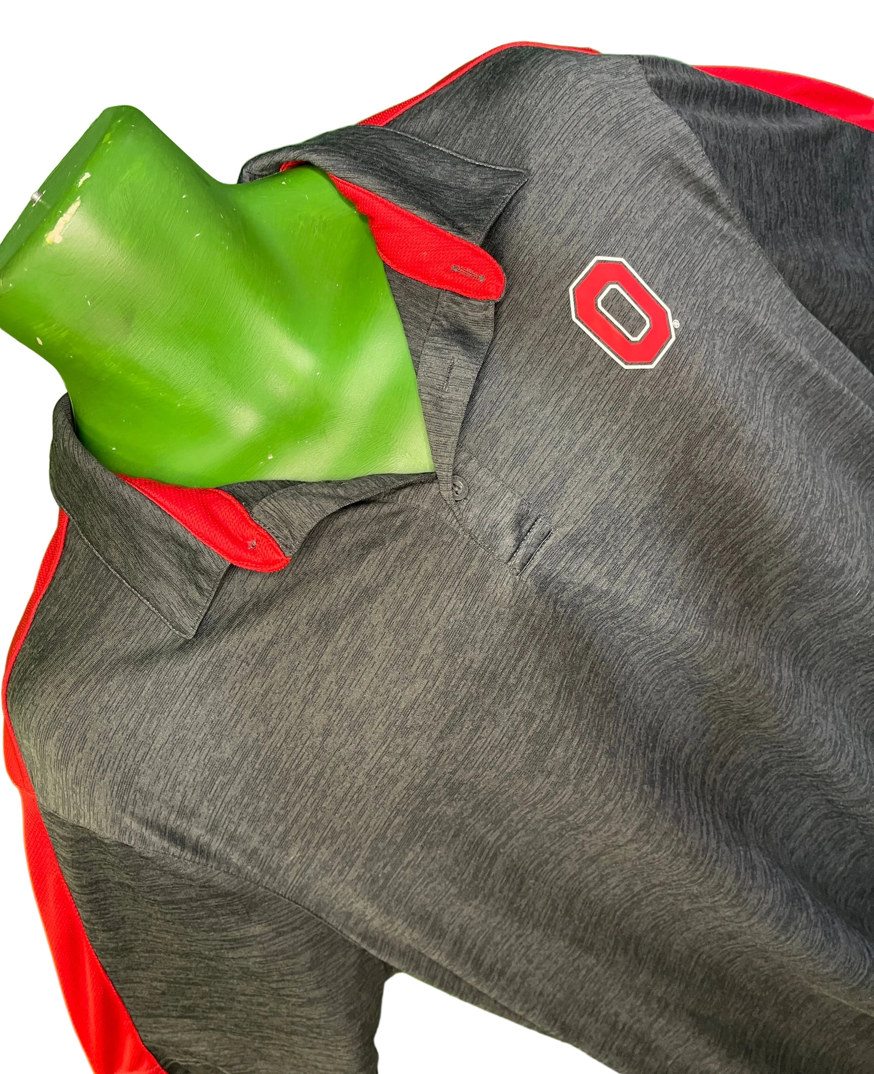 NCAA Ohio State Buckeyes Colour Blocked Polo Golf Shirt Men's X-Large