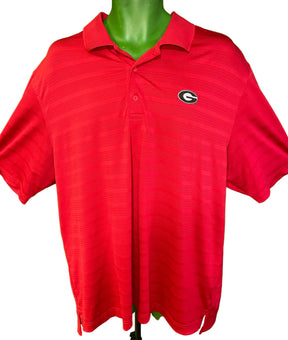 NCAA Georgia Bulldogs Champion Textured Pattern Polo Golf Shirt Men's X-Large