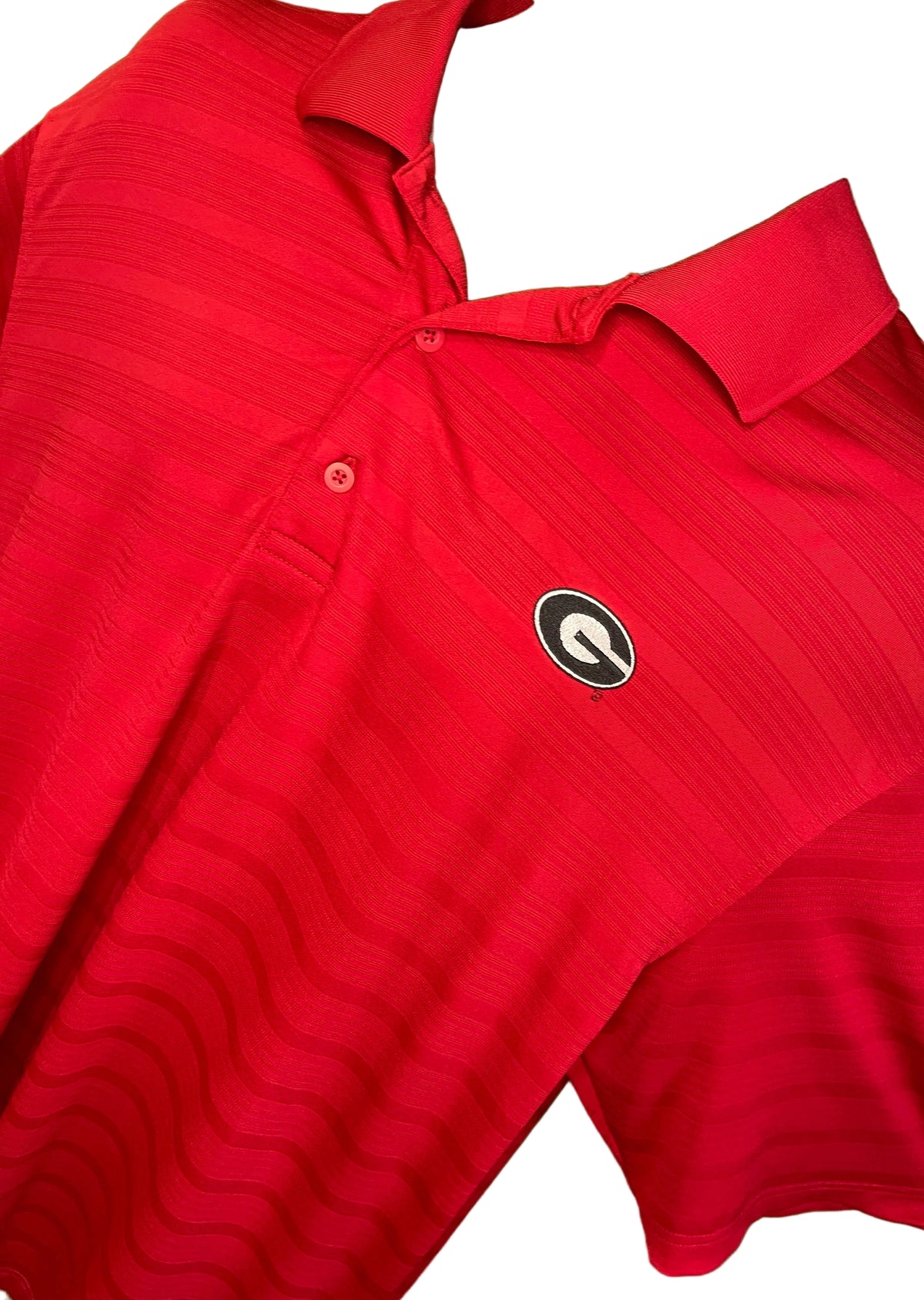 NCAA Georgia Bulldogs Champion Textured Pattern Polo Golf Shirt Men's X-Large