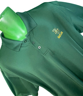NCAA Baylor Bears Green Collared Golf Polo Shirt Men's Large