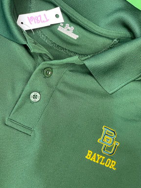 NCAA Baylor Bears Green Collared Golf Polo Shirt Men's Large