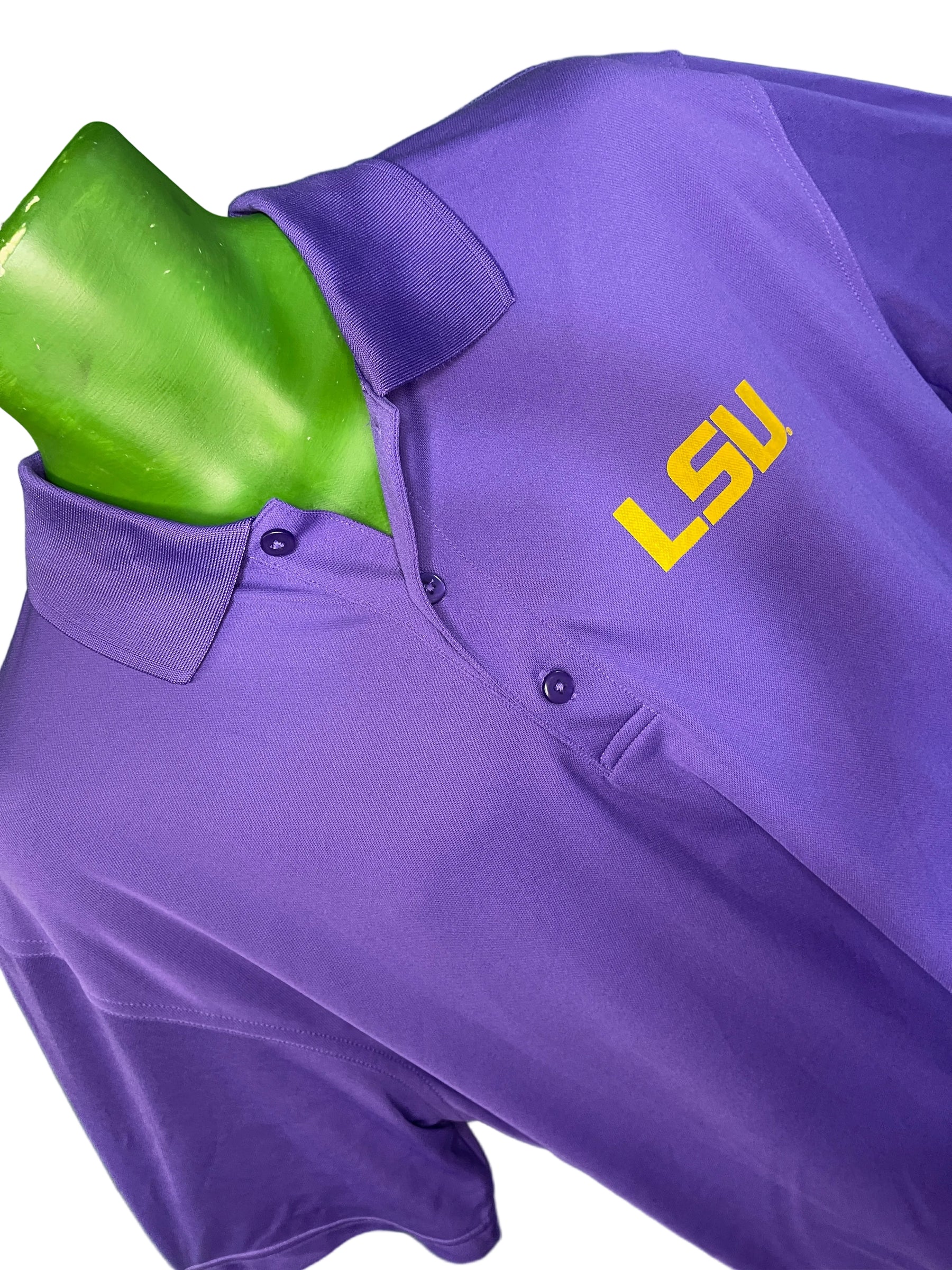 NCAA Louisiana State LSU Tigers Purple Polo / Golf Shirt Men's Large
