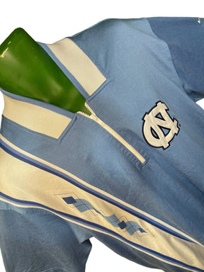 NCAA North Carolina Tar Heels Vintage 1/4 Zip S/S Dressy Shirt Top Men's Large