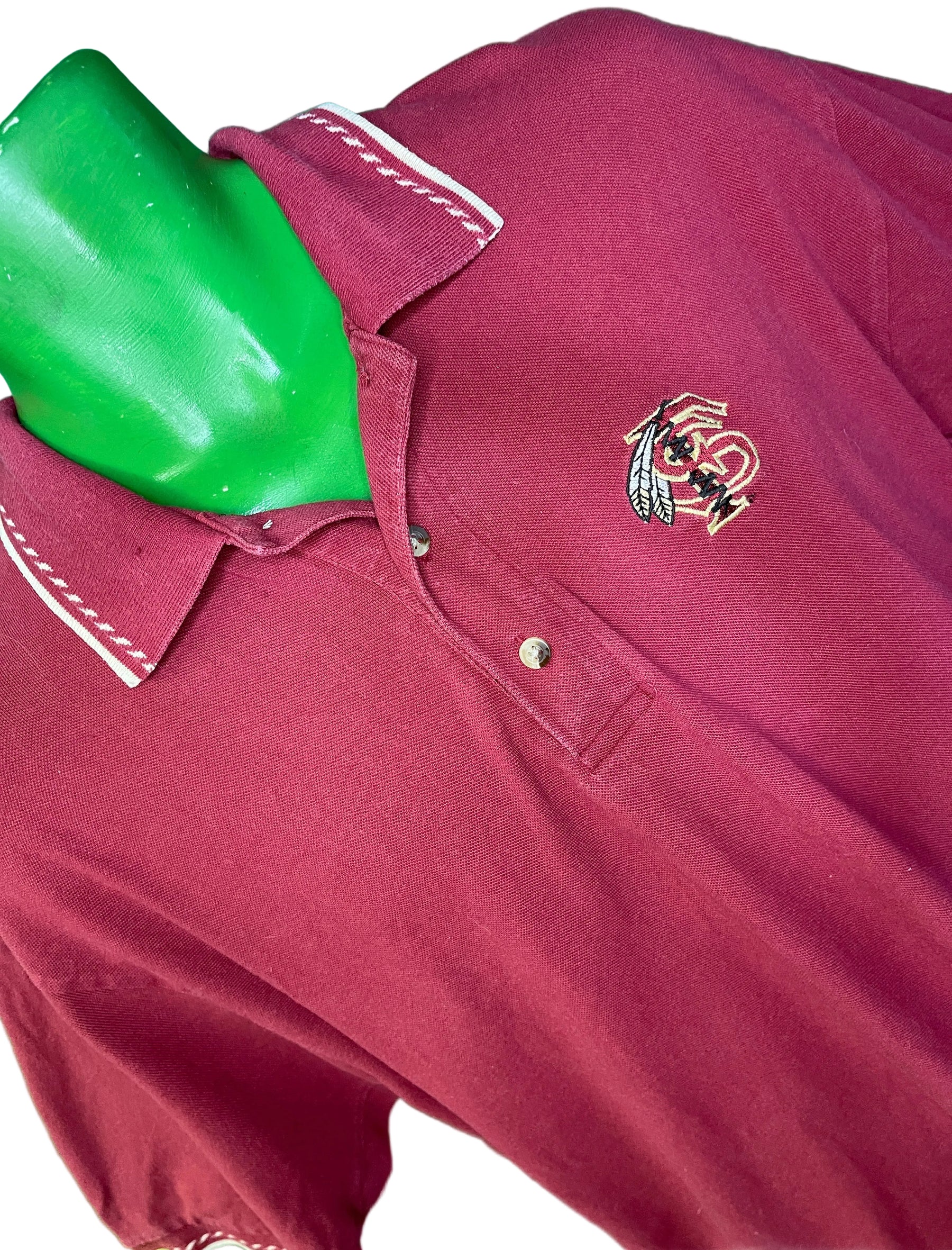 NCAA Florida State Seminoles Pique Golf Polo Shirt Men's Medium