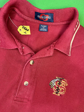 NCAA Florida State Seminoles Pique Golf Polo Shirt Men's Medium