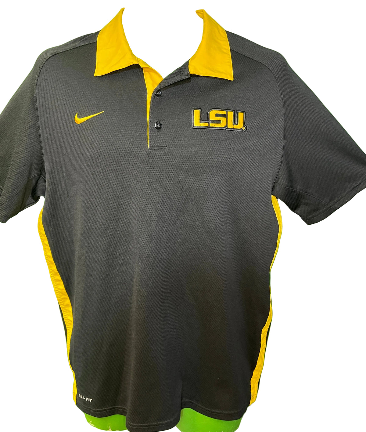 NCAA Louisiana State University Tigers Collared Golf Polo Shirt Men's Medium