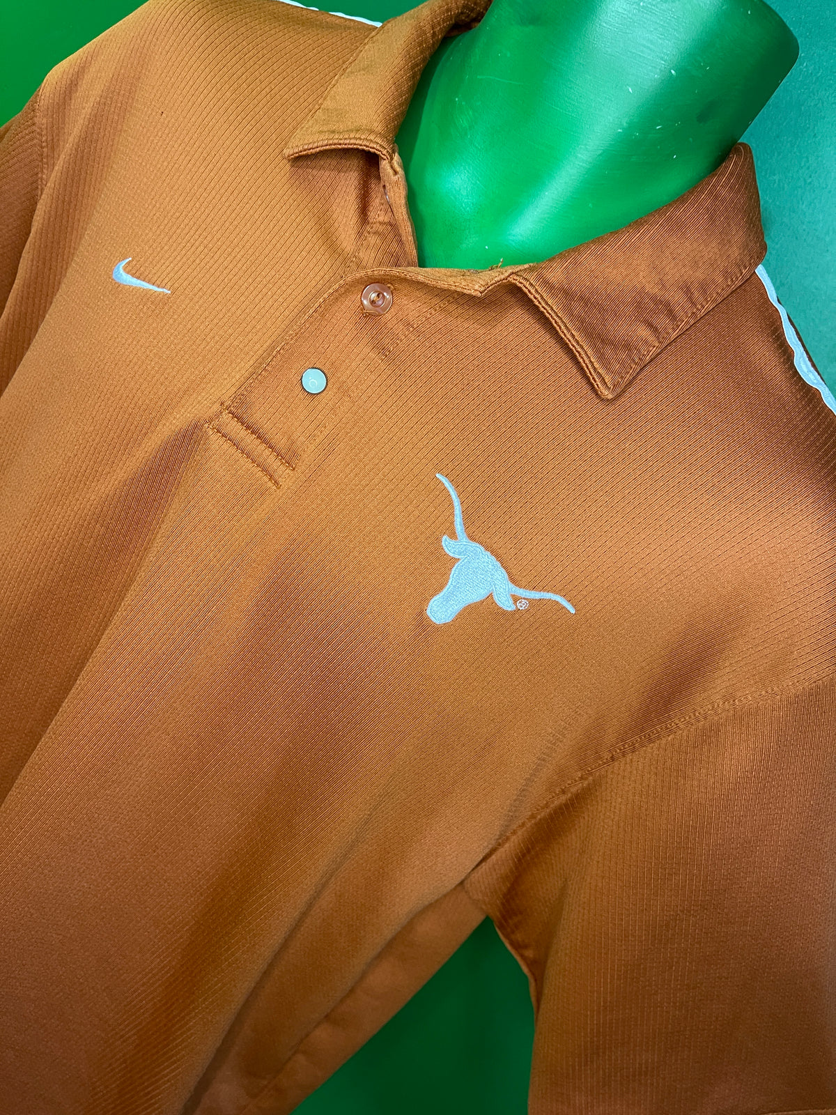 NCAA University of Texas Longhorns Collared Golf Polo Shirt Men's Medium