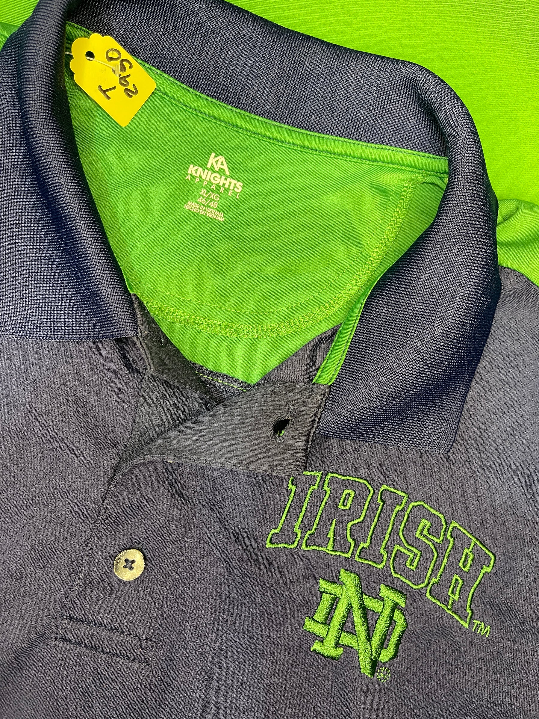 NCAA Notre Dame Fighting Irish Polo Golf Shirt Men's X-Large