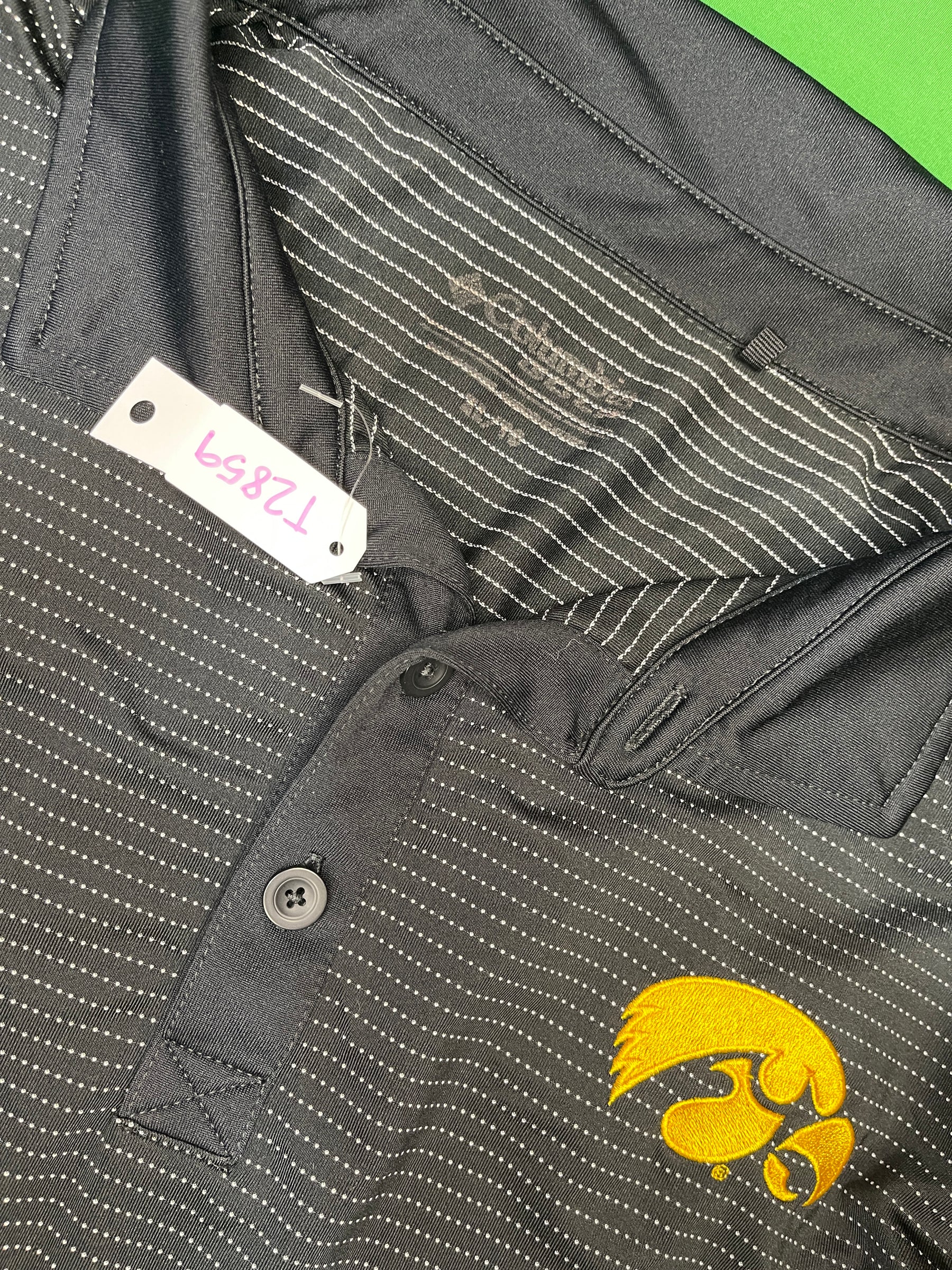 NCAA University of Iowa Hawkeyes Collared Golf Polo Shirt Men's X-Large