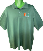 NCAA Miami Hurricanes Pique Golf Polo Shirt Men's X-Large