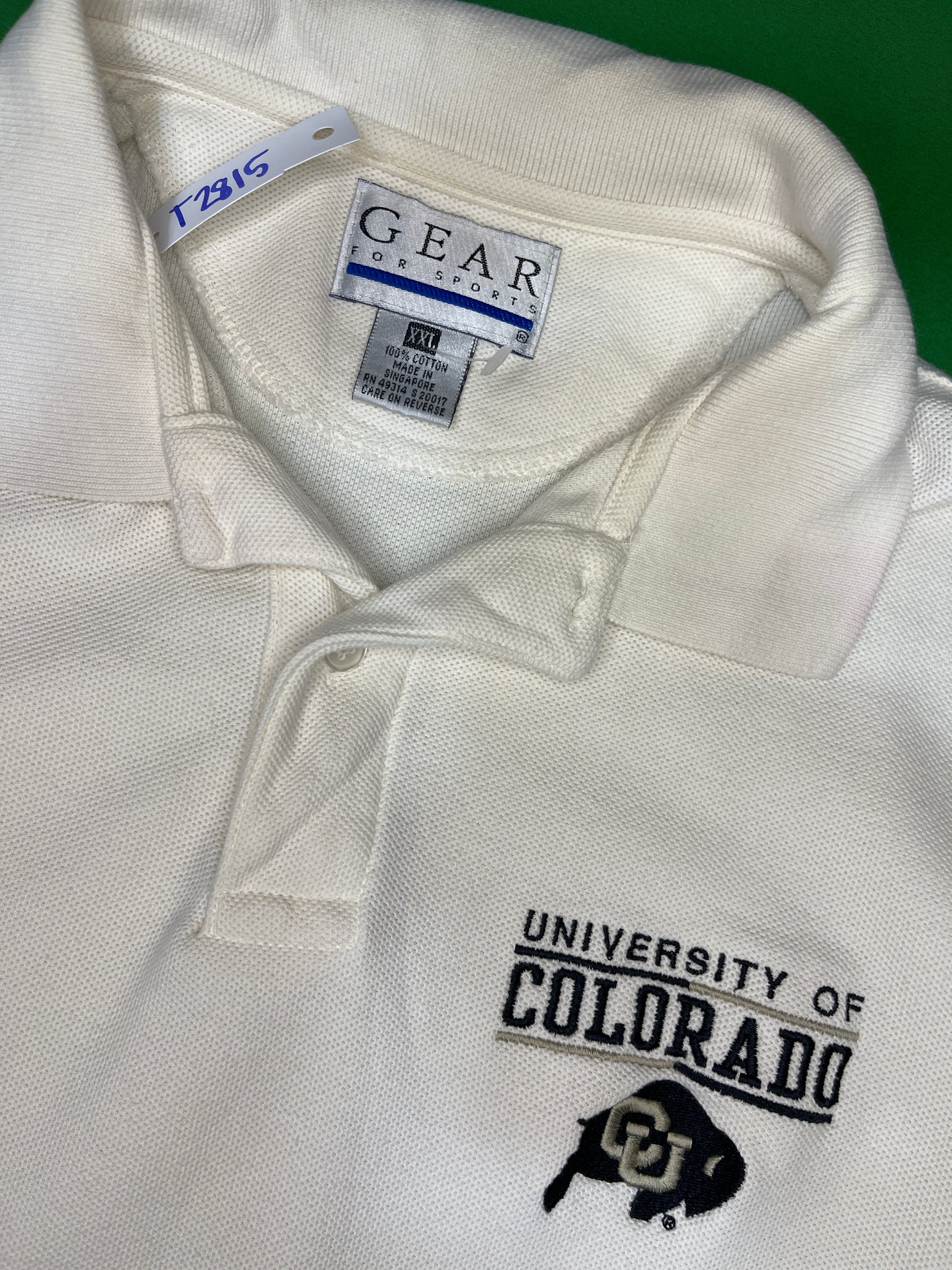 NCAA University of Colorado Buffaloes 100% Cotton Polo Men's 2X-Large