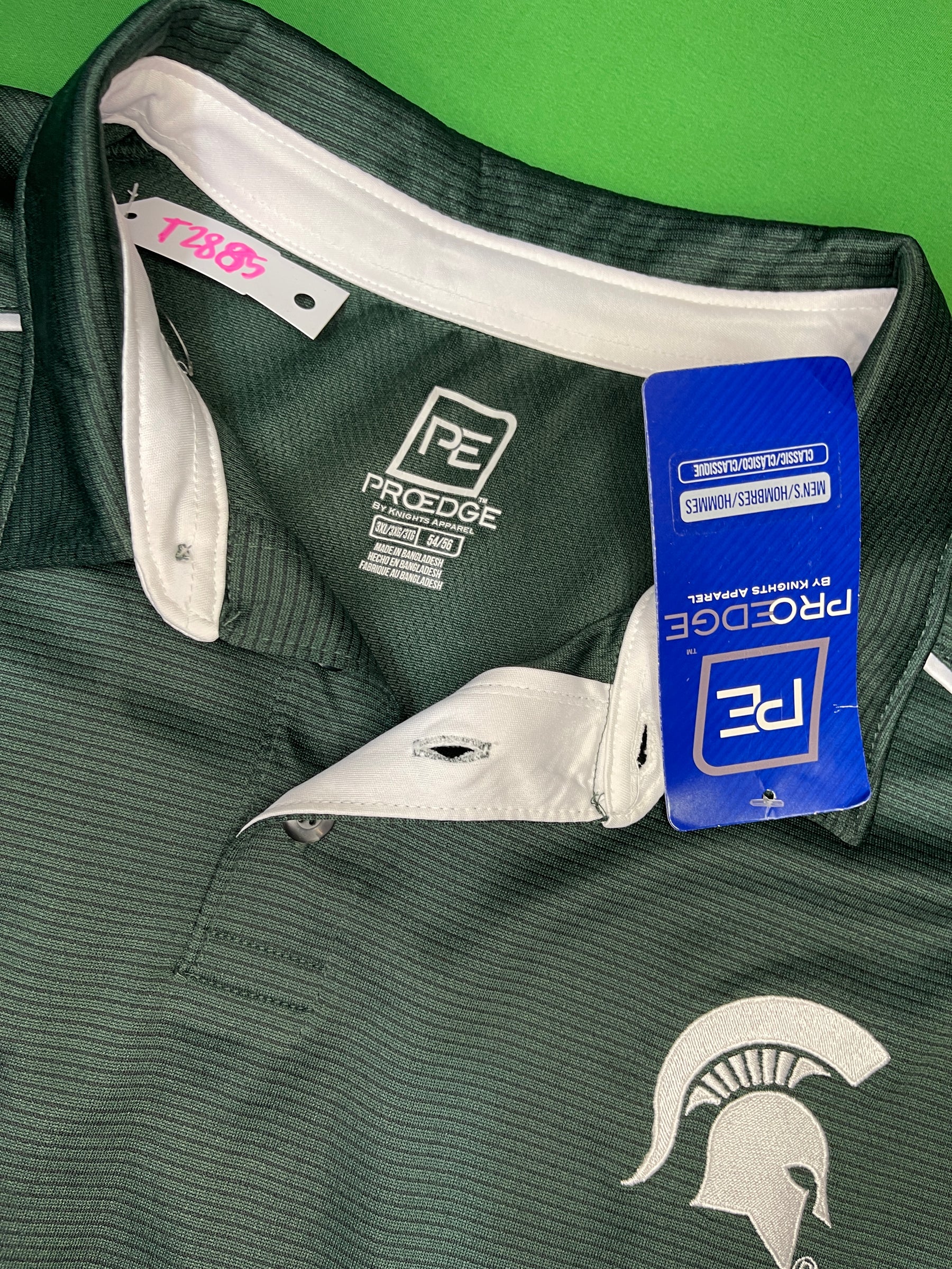 NCAA Michigan State Spartans Collared Golf Polo Shirt Men's 3X-Large NWT