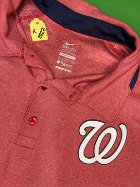 MLB Washington Nationals Dri-Fit Golf Polo Shirt Men's X-Large