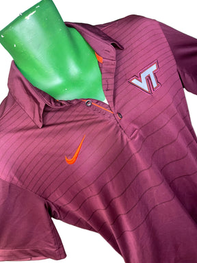NCAA Virginia Tech Hokies Dri-Fit Golf Polo Shirt Men's Medium