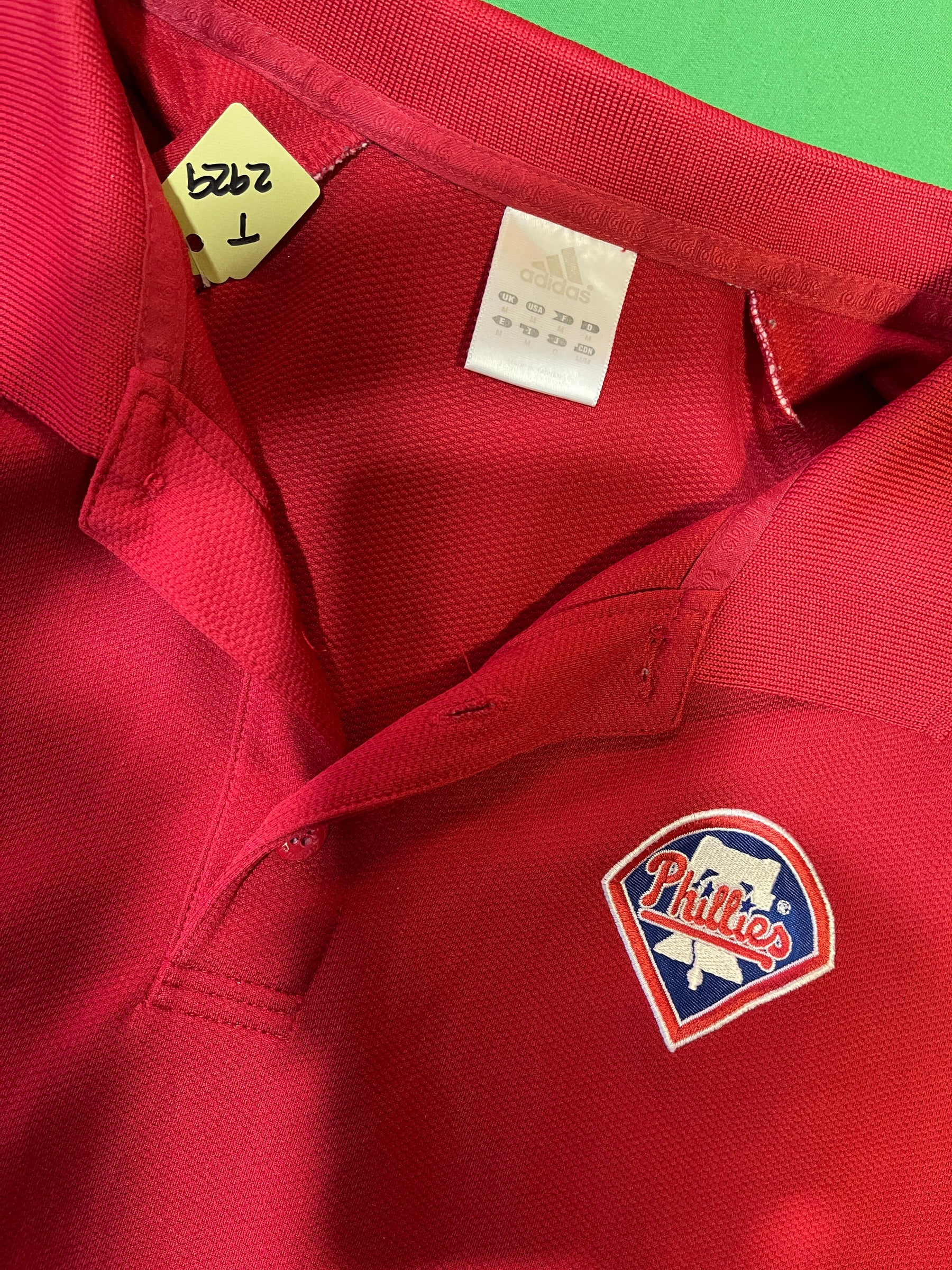 MLB Philadelphia Phillies Adidas Golf Polo Shirt Men's Medium