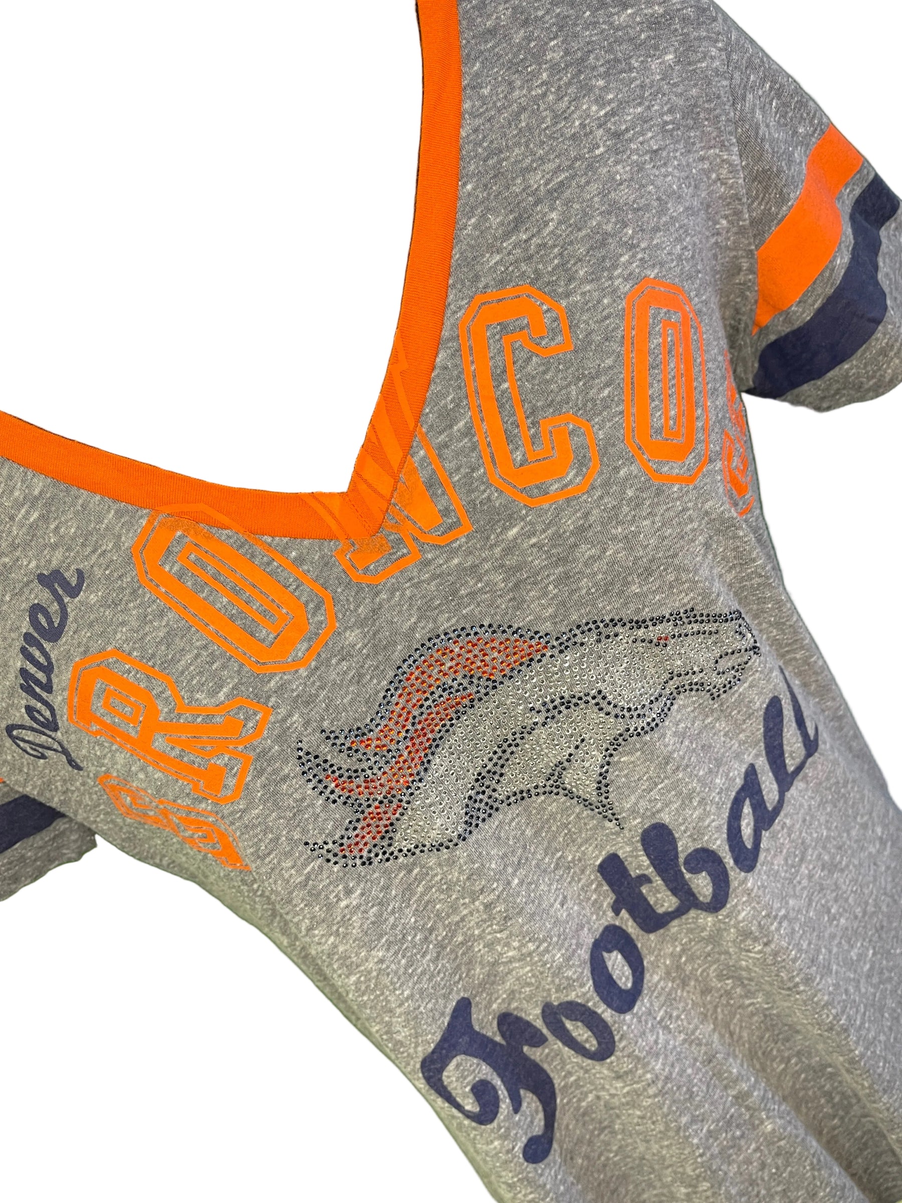 NFL Denver Broncos Heathered Grey T-Shirt Women's Medium
