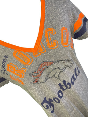NFL Denver Broncos Heathered Grey T-Shirt Women's Medium