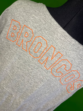 NFL Denver Broncos Heathered Grey Long Sleeve Shirt Women's Large