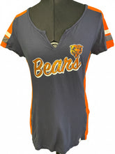 NFL Chicago Bears Blue and Orange T-Shirt Women's Medium