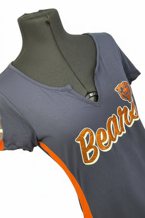 NFL Chicago Bears Blue and Orange T-Shirt Women's Medium