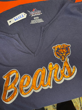 NFL Chicago Bears Blue and Orange T-Shirt Women's Medium