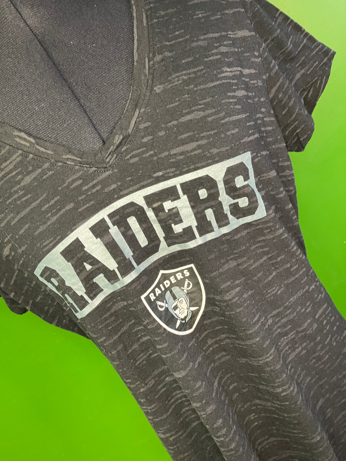 NFL Las Vegas Raiders Black Heathered T-Shirt Women's X-Large