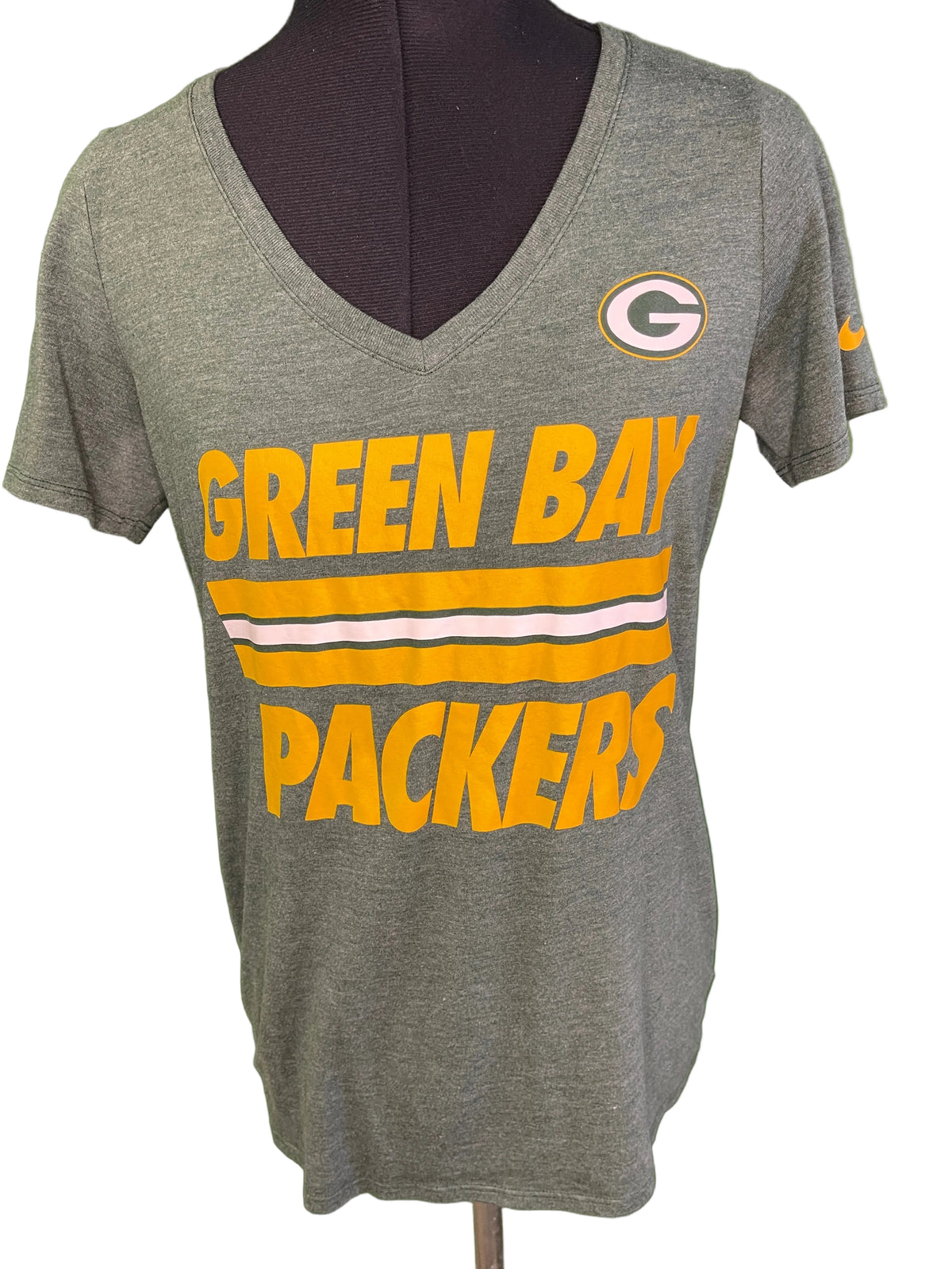 NFL Green Bay Packers Athletic Cut Tri-Blend T-Shirt Women's Medium